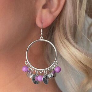 Paparazzi Jewelry Accessories - Chroma Chimes - Purple Earrings - Vintage